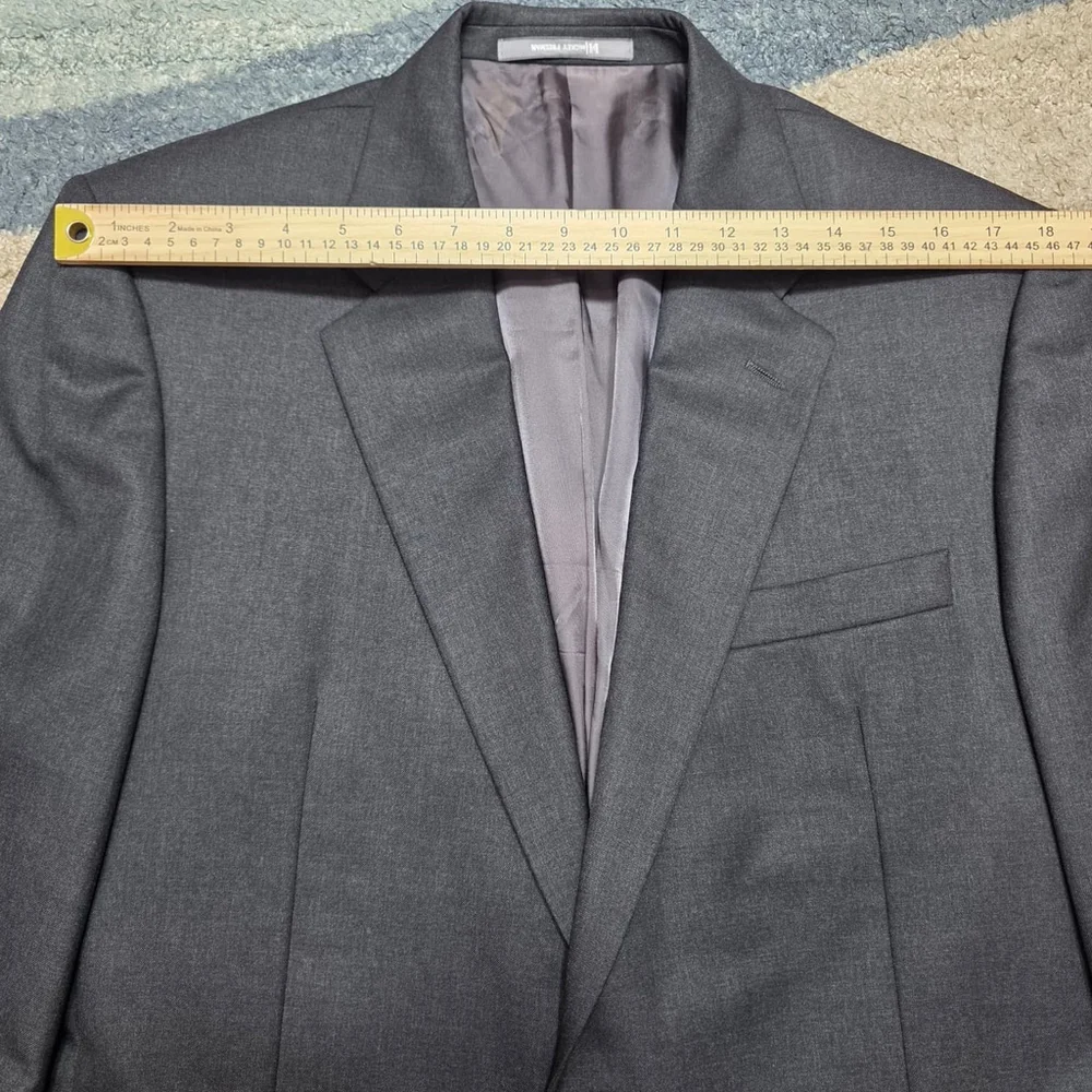 Loro Piana x Hickey Freeman Gray Wool Blazer Sport Coat Men’s 42L